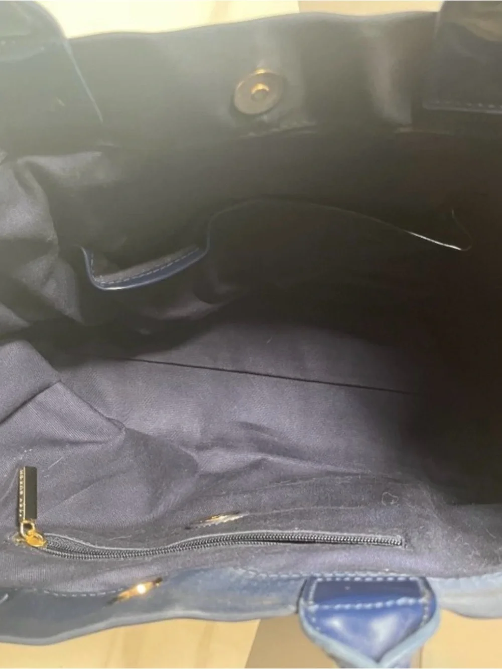 Tory Burch Ella Tote Bag - EUC Navy